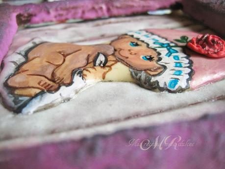 GALLETA MARCO CON BEBÉ PINTADO A MANO