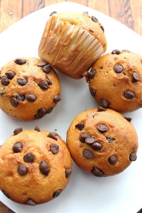 Muffins de Vainilla y Chispas de Chocolate