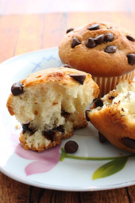 Muffins de Vainilla y Chispas de Chocolate