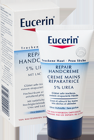 eucerin, crema reparadora, manos