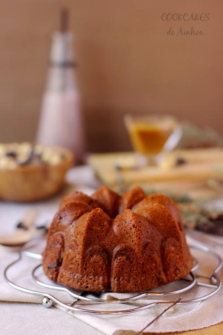 BUNDT CAKE DE TOFFEE Y REMOLINO DE NUTELLA