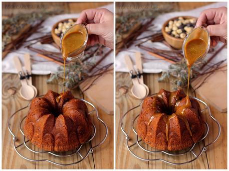 BUNDT CAKE DE TOFFEE Y REMOLINO DE NUTELLA