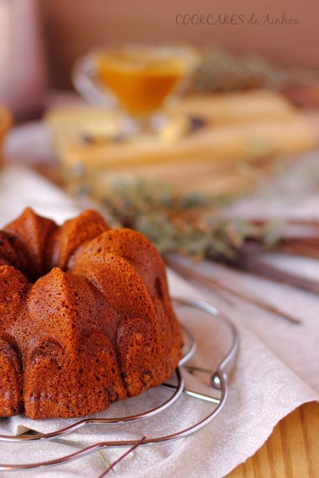 BUNDT CAKE DE TOFFEE Y REMOLINO DE NUTELLA