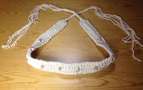 Tutorial de cuerda tipo macramé tejido en telar