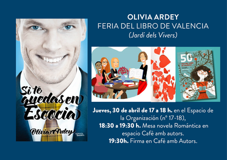 Jueves 30 abril: Mesa redonda novela romántica Feria Libro Valencia