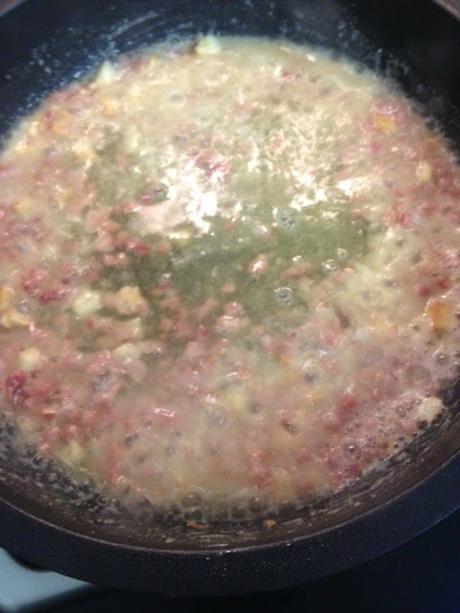 ALCACHOFAS CON JAMON Y SALSITA BLANCA