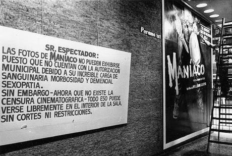 Anuncio de estreno en el cine Paramount, en los albores de nuestra democracia. Imagen extraída del sitio RaroVHS.com.ar