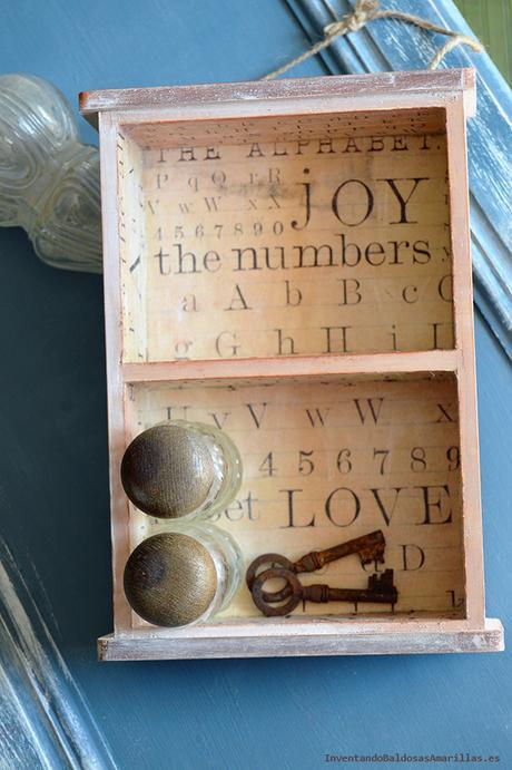 Decorar con papel de letras