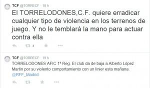 Imagen del Twitter del Torrelodones FC
