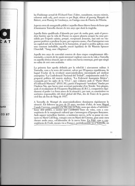 MIQUEL CANALS CARRERAS ¡¡¡  (PAHI)  !!! , CRÓNICA DE UN ANARQUISTA, A LA BARCELONA D' ABANS, D' AVUI I DE SEMPRE...29-04-2015...!!!