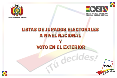 Soy jurado electoral ? Jurados Electorales para las elecciones generales Bolivia 2014