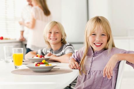 Nutrición para niños, desayuno saludable