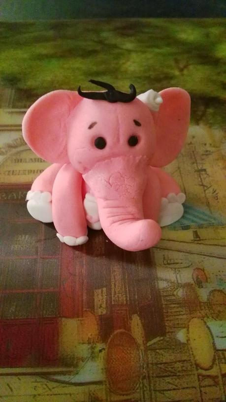 Paso a paso elefantito de fondant