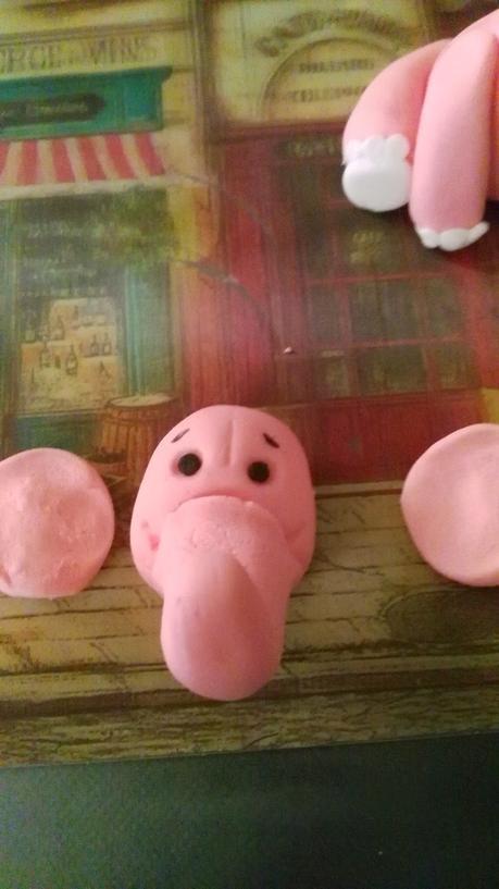 Paso a paso elefantito de fondant