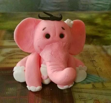 Paso a paso elefantito de fondant