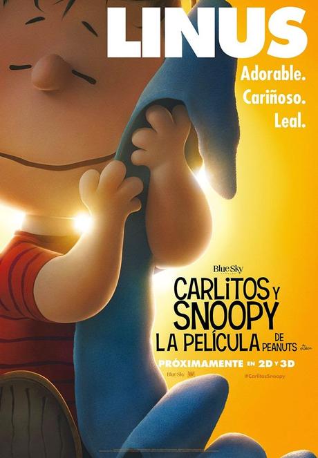 TANDA DE PÓSTERS EN ESPAÑOL CON LOS PROTAGONISTAS DE “CARLITOS Y SNOOPY: LA PELÍCULA DE PEANUTS”