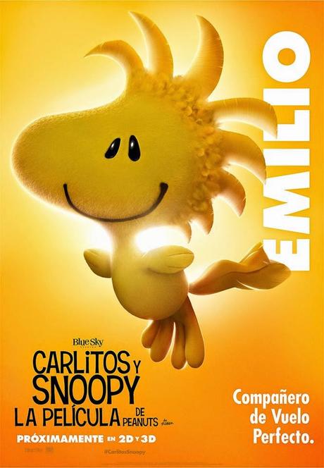 TANDA DE PÓSTERS EN ESPAÑOL CON LOS PROTAGONISTAS DE “CARLITOS Y SNOOPY: LA PELÍCULA DE PEANUTS”