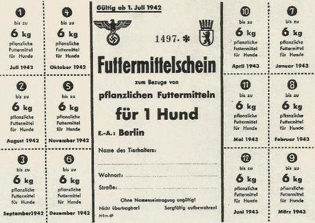 Racionamiento para perros en la Alemania nazi
