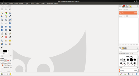 Como configurar GIMP en modo de una sola pantalla