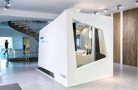 IMÁGENES DEL ESPACIO DE BAÑO DISEÑADO POR A-CERO PARA EL ANIVERSARIO DE CERÁMICAS GALA