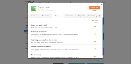 Cómo insertar un pop up en Wix