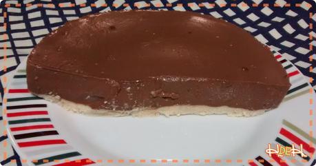 RECETA: pastel fit de natilla de chocolá