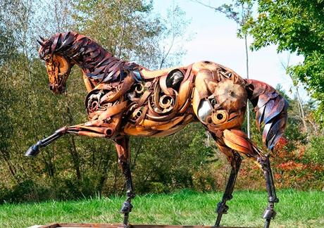 John López, chatarra hecha arte