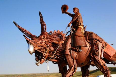 John López, chatarra hecha arte