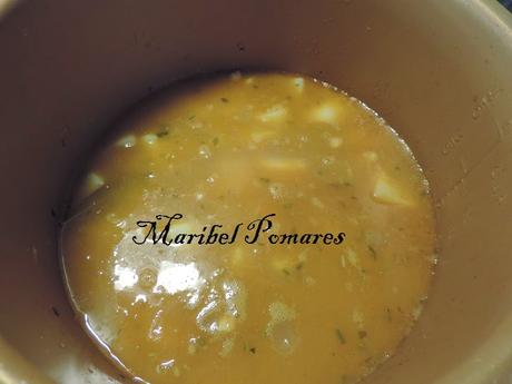 Garbanzos con sepia.