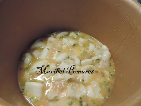 Garbanzos con sepia.