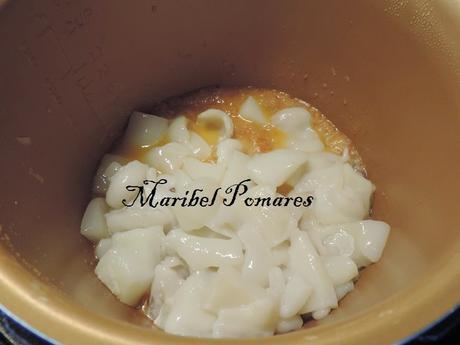 Garbanzos con sepia.