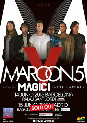 Agotadas las entradas para Maroon 5 en Madrid