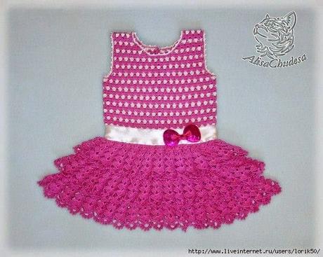 VESTIDOS PARA NIÑAS AL CROCHET