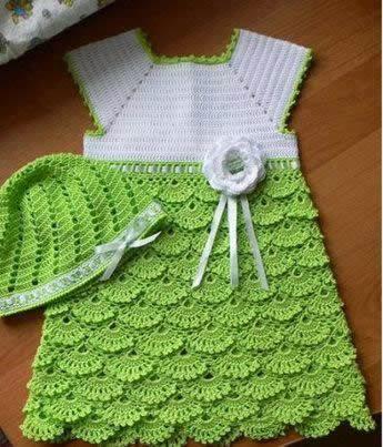 VESTIDOS PARA NIÑAS AL CROCHET