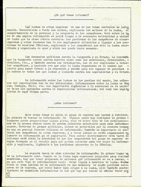 Ante el 1º de Mayo, de 1973