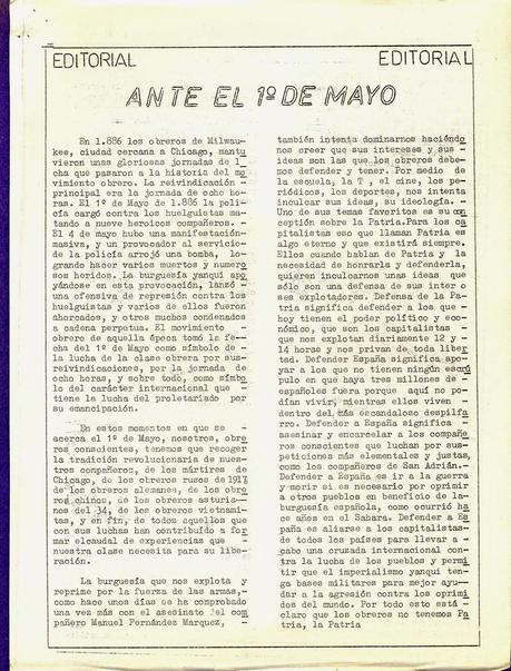 Ante el 1º de Mayo, de 1973