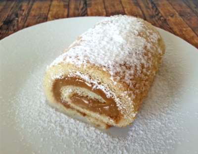 Rollito de dulce de leche.