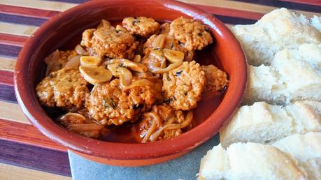 Delicias de mar (mejillones veganos) en escabeche
