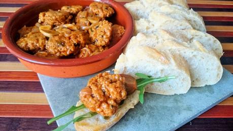 Delicias de mar (mejillones veganos) en escabeche