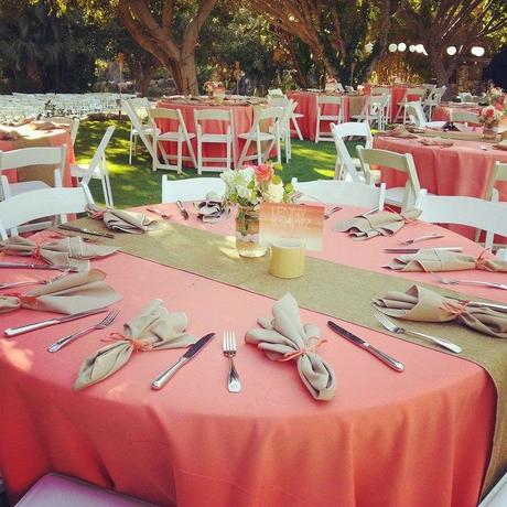 Ideas para decorar tu boda en color coral