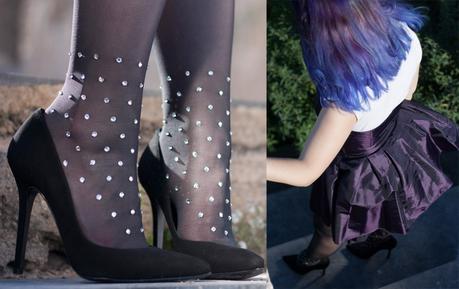 [LUCKY LOOK] Medias Wolford. Blink as a little rock!