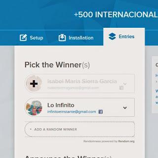 Nueva ganadora internacional del concurso +500