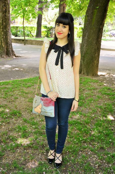 Blusa floral con cuello de bebe!!! Blusa floral con cuello de bebe!!!