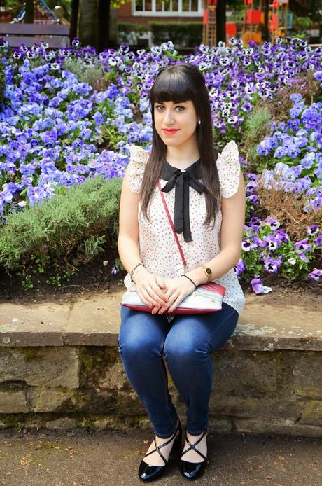 Blusa floral con cuello de bebe!!! Blusa floral con cuello de bebe!!!