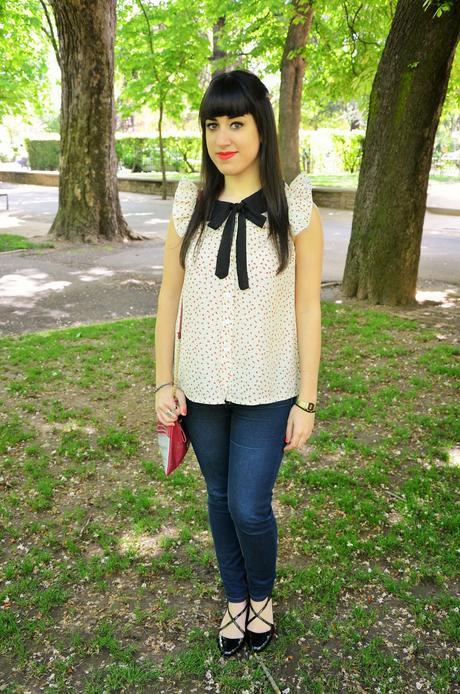 Blusa floral con cuello de bebe!!! Blusa floral con cuello de bebe!!!