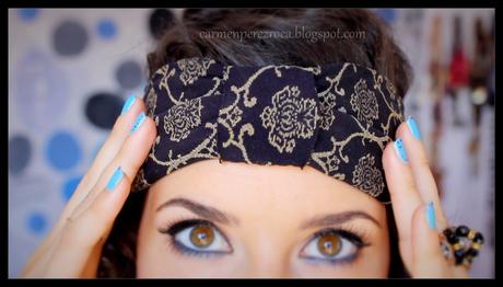 DIY Diadema muy sencillo, reutilizando unas medias