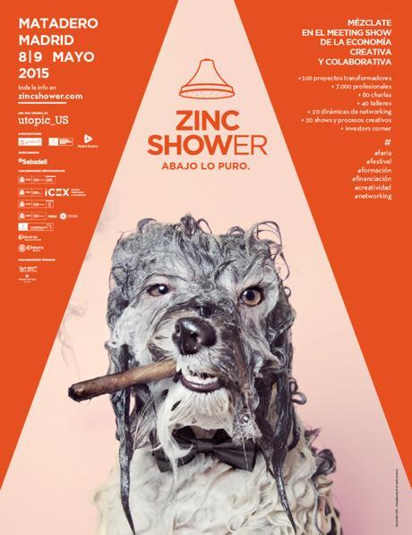 Cartel oficial de Zinc Shower 2015 en el Matadero de Madrid.