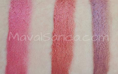 MBA Cosmetics Haul: Taupuccino - Heliotrope - Smoke Screen - Lovespell - Red HOT! - Cranberry - Violet Riot - Another Brick in The Wall - Burlesque