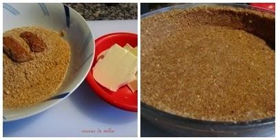 Tarta de queso y fresas