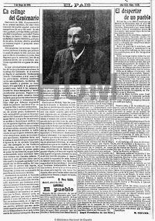 Artículo de Galdós para el Centenario del 2 de Mayo. Madrid, 1908